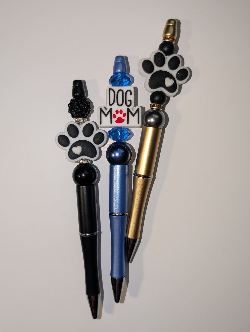 Set Of Three Pet Themed Pens